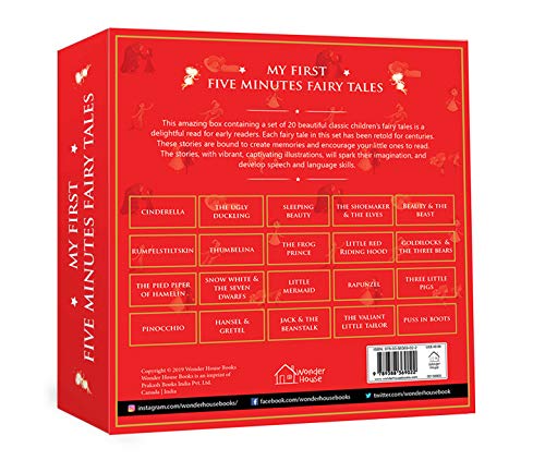 My First Five Minutes Fairy Tales Boxset: Giftset of 20 Books for Kids (Abridged and Retold) (Hardcover)