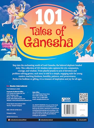 101 Tales of Ganesha: Stories of Lord Ganesha’s Wisdom, Miracles & Devotion | Inspirational Hindu Tales for Kids | Illustrated Storybook from the Puranas & Mythology | Ages 6+ (Paperback)