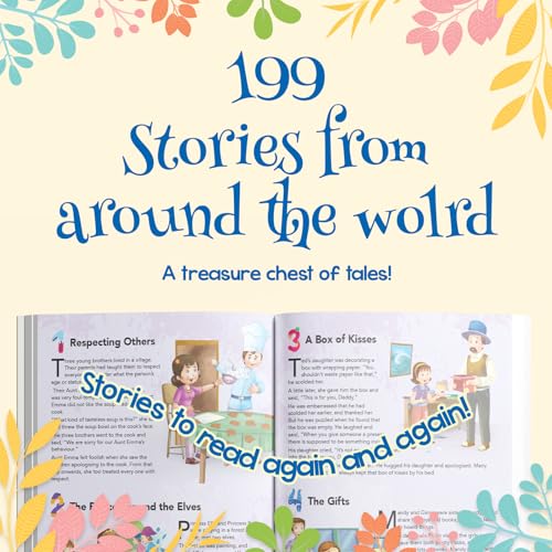 199 Stoies from Around the World - Exciting Stories for 3 to 6 Year Old Kids (Paperback)