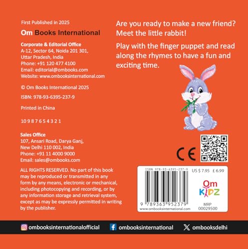 Little Rabbit Finger Puppet Book - Fun Activities Board books for Kids – Picture Book (Board book)