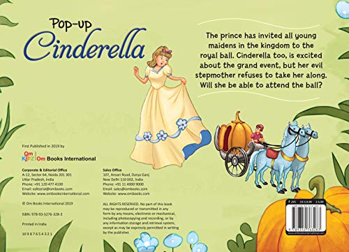 Pop Up Cinderella Book for Children: 3D Interactive Fairytale Adventure Pop Up Book for Kids | Cinderella’s Grand Ball | Magical Moments Unfold | Interactive Play & Educational Fun | Pop Up Magic for  (Paperback)