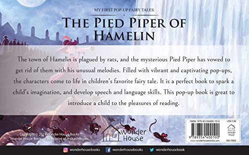 My First Pop-Up Fairy Tales - Pied Piper of Hamelin : Pop up Books for children (Novelty Book)