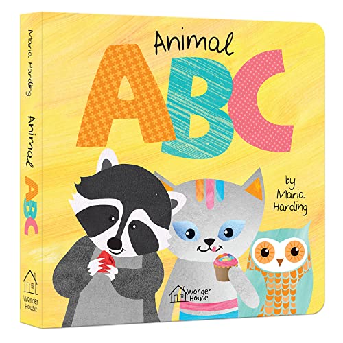 Animal ABC – Board Book for Kids: Playful Animals Teach A to Z with Bright Illustrations & Fun Rhymes | Learn the Alphabet with Tigers, Zebras, Elephants & More | Early Learning Alphabet Book for Babi (Hardcover)