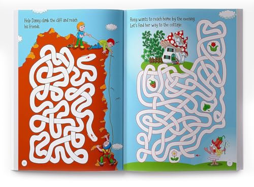 101 Maze Activity Book: Fun & Challenging Mazes for Kids Boost Critical Thinking, Problem-Solving & Motor Skills | Ages 4–8 | Over 100 Engaging Maze Challenges | 3 Hours of Screen-Free Fun | Perfect f (Hardcover)