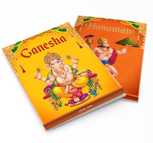 Children's First Mythology Stories (Illustrated) - Pack of 5 books (Ram, Shiva, Hanuman, Ganesha, Vishnu) - Storybook for Kids - Folklore - Traditional Values - 6 years to 10 years (Paperback)