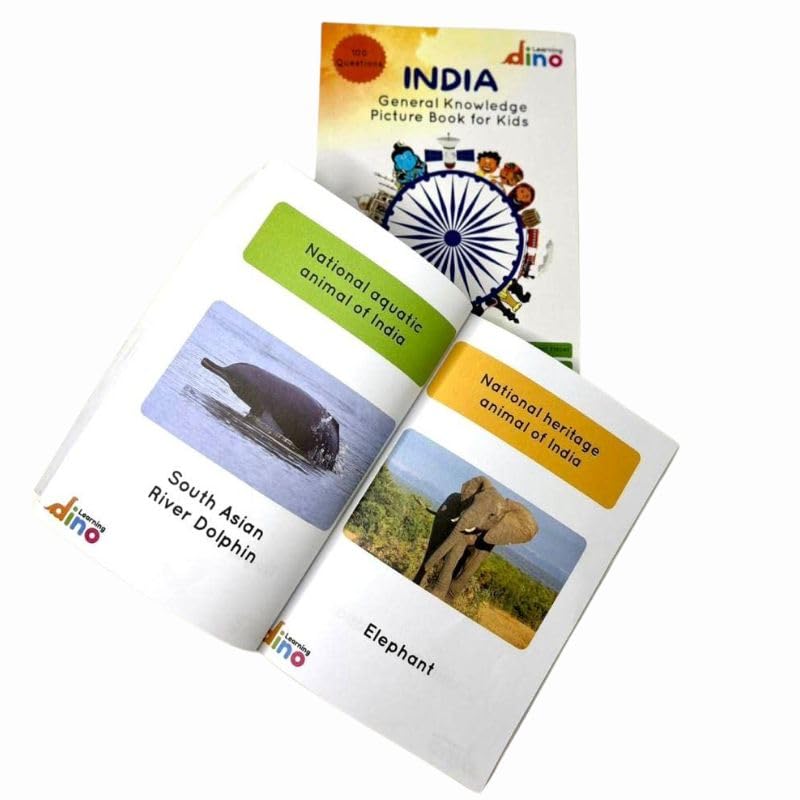 General Knowledge Picture Book For Kids About India | 100 GK Questions and Answers about India with Pictures for Kids | By Learning Dino (Paperback)