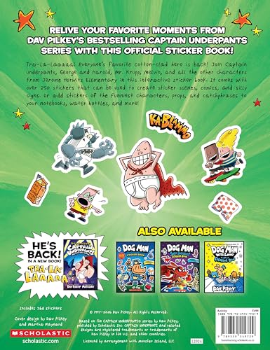 Captain Underpants: The Official Sticker Book (Paperback)