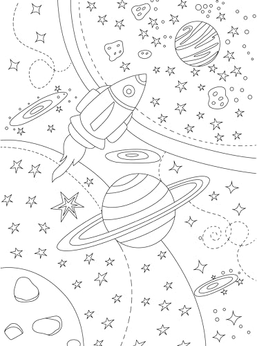 Colouring Book: Doodle Colouring Book Space (Paperback)