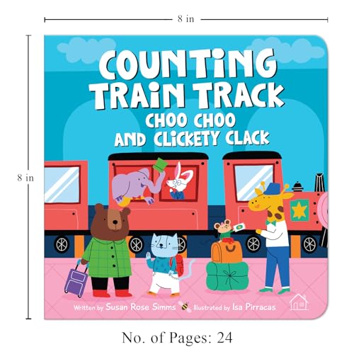 Counting Train Track – Choo Choo and Clickety Clack: A Fun Rhyming Board Book to Learn Numbers 1–10 with Trains, Tracks & Counting Fun | Bright ... for Toddlers & Preschoolers | Ages 2–5 Years (Board book)