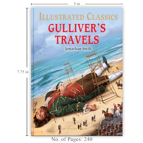 Gulliver Travels : Illustrated Abridged Children Classics English Novel with Review Questions (Paperback)