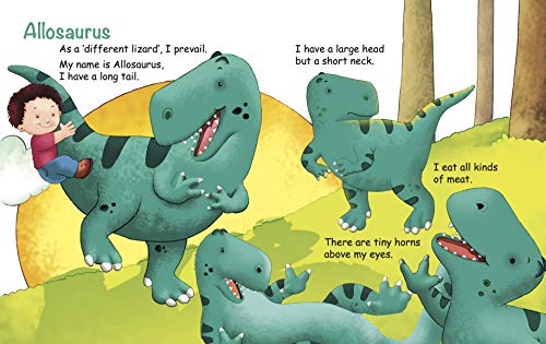 My First Book of Dinosaurs: Dino Friends Board Book for Children | Fun Dino Names & Facts | Educational & Engaging Dinosaur Book | Little Book of Prehistoric | Early Learning | Bright Pictures, Simple (Hardcover)