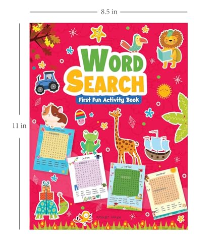 Word Search: First Fun Activity Book for Kids | Beginner Puzzles to Build Vocabulary | Ages 4–7 | 2+ Hours of Interactive Learning (Paperback)