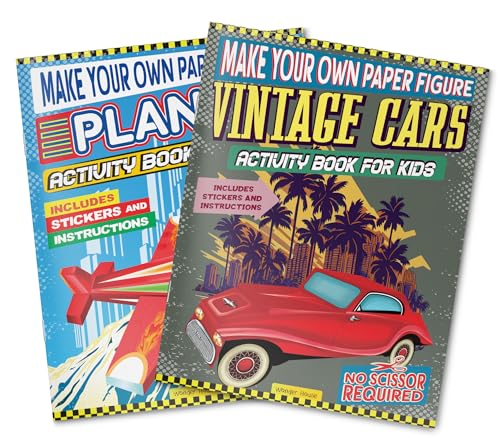 Make Your Own Paper Figures – Vintage Cars Cut, Fold & Assemble Classic Car Models | Ages 6–10 | DIY Craft Kit with 2+ Hours of Creative Fun: Vintage Cars (Activity Book for Kids) (Paperback)