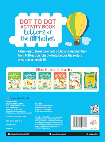 Activity Book: The Amazing Dot-to-Dot Activity Book for Children (1-10, 1-20) (Paperback)