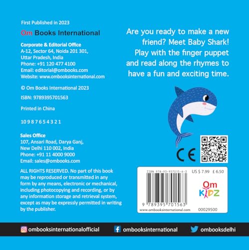 Baby Shark Finger Puppet Book - Fun Activities Board books for Kids Board book – Picture Book (Board book)