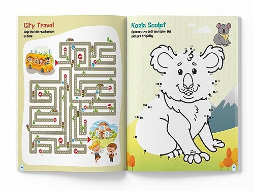 101 Brain Booster Activity Book: Fun Activity Book For Children | Puzzles, Games, Educational activities | Ages 5 and up | 2 hours of fun time