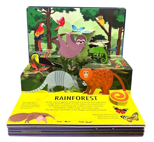 Pop Up Forest Book for Kids: Autumn, Mangroves, Rainforests & Discover the World of Forest | Journey Nature’s Wonders | Interactive Learning | ... | Adventure Fun Facts for Little Scholars (Hardcover)