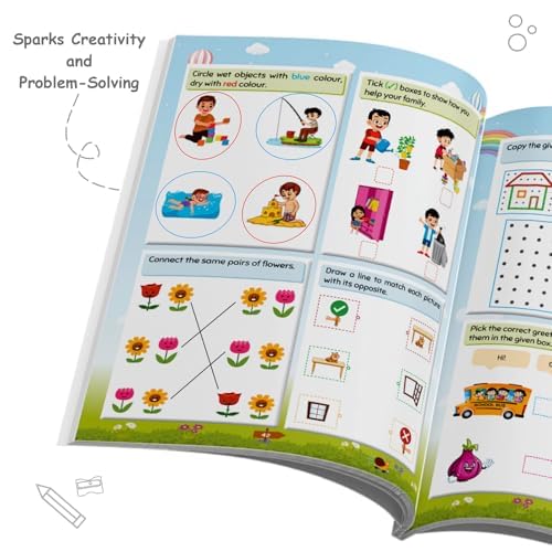 200+ Adventure Activity Book for Kids, Early Learning Educational Book with 500+ Free Worksheets & Parenting Tips, Brain Booster Books for Kids 3 - 4 Years (Paperback)