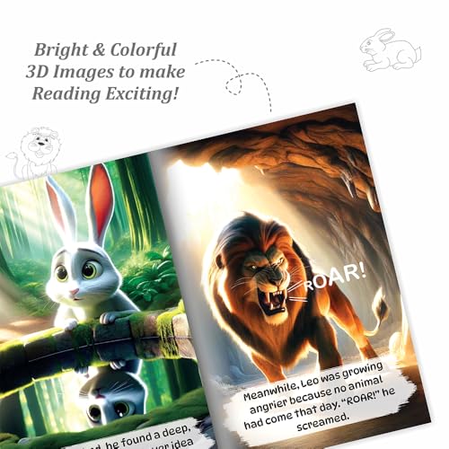 Set of 10 Moral Story Book for Kids with 100+ Activities Book, Short Illustrated Stories with 3D Animated Images, Story Book for Kids 3-5 Years (Paperback)
