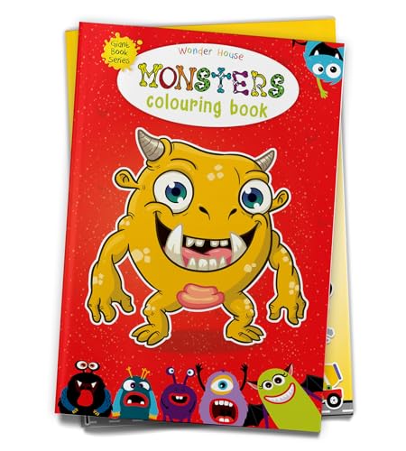 Monster Colouring Book (Giant Book Series): Jumbo Sized Colouring Books (Hardcover)