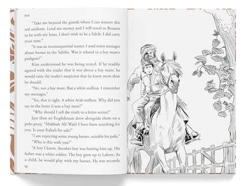 Kim : Illustrated Abridged Children Classics English Novel with Review Questions (Hardcover)