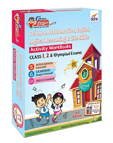 Perfect Genius Junior Activity Workbooks for Science, Mathematics, English, Logical Reasoning & Life Skills for Class 1, 2 & Olympiad Exams 3rd Edition (Ages 6 to 8) (Paperback)