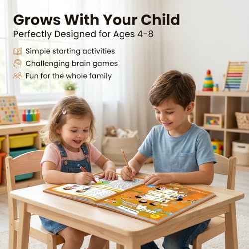 1200+ Adventure Activities Book for Kids, Theme Based Activity Book with 500+ Free Printable Worksheets & Parenting Tips, Brain Games for 4 - 6 Years (Paperback)