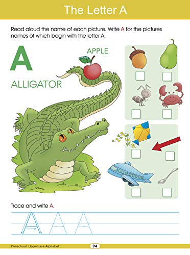 Preschool Activity Book: 320 Pages of Fun Learning Activities for Ages 3-4 – Letters, Alphabets, Numbers, Shapes, Colouring, Puzzles, Tracing & More (Paperback)