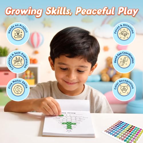 2000+ Dot Sticker Activity Book For 3+ Years Old Toddlers | Fun Sticker Set, Focus Builder, A to Z letters (Uppercase & Lowercase), Numbers 1-10 | Screen-Free Educational Activity For Kids (Paperback)