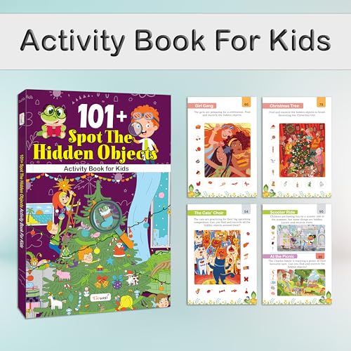 101+ Spot the Hidden Objects Activity Book for Kids : Early learning Educational Workbook, Puzzle Activity Book for Kids , Brain-Boosting Activities (Paperback)