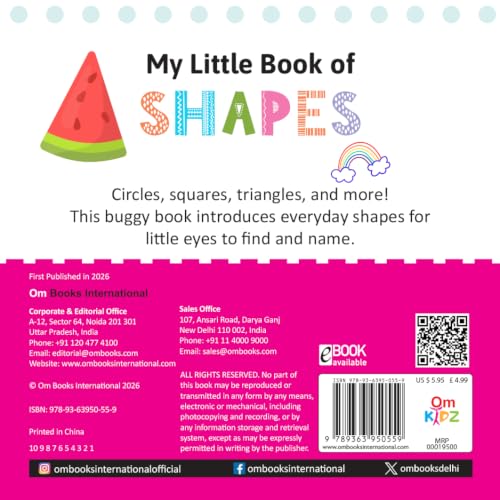 My Little Book of Shapes Buggy Book | Early Learning Shapes Book for Toddlers | First Concepts Board Book for Preschool Kids | Educational Picture Book (Board book)