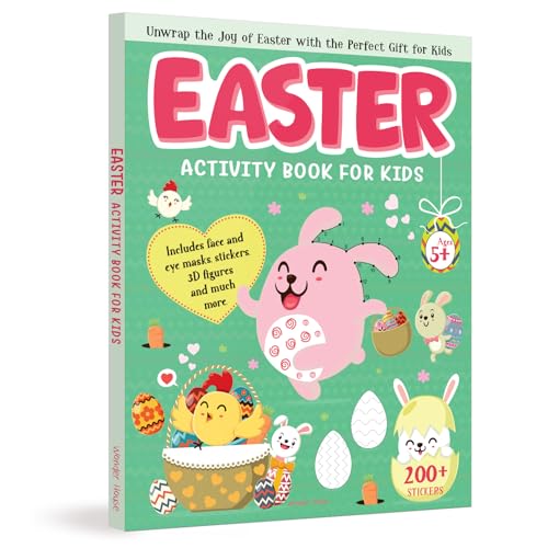 Easter Activity Book for Kids Mazes, Coloring, Word Games & More | Ages 4–8 | 2.5+ Hours of Springtime Fun and Learning (Paperback)