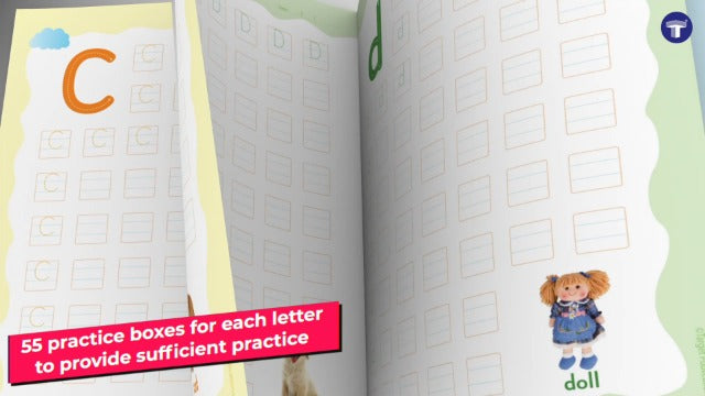 Blossom English Alphabet Writing Book for Kids | 3 to 5 Year Old | ABCD Capital and Small Letter Practice and Activities for Nursery Children | 55 Practice Boxes for each Letter [Paperback] Target Pub (Paperback)