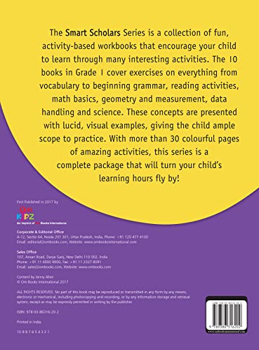 Vocabulary: Grade 1 Fun-Filled Activities Book for Kids | Smar Schoolars | Children’s Vocabulary Build | Language Skill | New Words | Language fluency ; 6+ Ages (Paperback)
