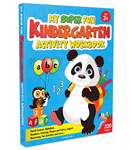 My Super Fun Kindergarten Activity Workbook for Children : Pattern Writing, Colors, Shapes, Numbers 1-10, Early Math, Alphabet, Brain Booster Activities, Following Directions, and Interactive Activiti (Paperback)