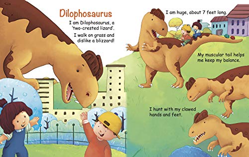 My First Book of Dinosaurs: Dino Friends Board Book for Children | Fun Dino Names & Facts | Educational & Engaging Dinosaur Book | Little Book of Prehistoric | Early Learning | Bright Pictures, Simple (Hardcover)