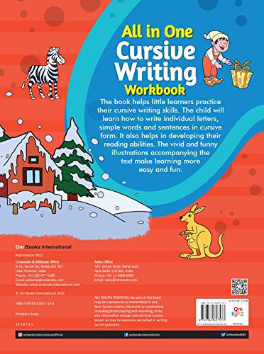 Cursive Writing Workbook for Kids: Handwriting Journey for Little Writers | Fun & Easy Handwriting Practice | Beautiful Cursive Letters, Words & Sentences | Best Selling Handwriting Workbook in India  (Paperback)