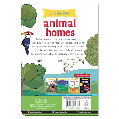 Lift the Flap: Animal homes (Board book)