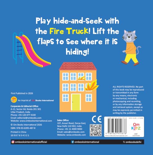 Where's My Fire Truck | Lift-the-Flap Felt Book for Toddlers | Interactive Peekaboo Vehicle Book | Early Learning Board Book for Ages 1–5 (Board book)
