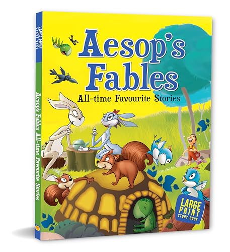 Aesop’s Fables for Children: All-Time Favourite Stories for Kids | Timeless Tales of Animals & Wisdom | Classic Moral Stories that Teach Kindness, ... - Large Print (Large Print Story Book) (Paperback)