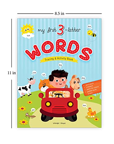 My First 3-Letter Words: Tracing and Activity Book for Kids | Learn to Read, Write & Recognize Words | Ages 3–5 | Early Literacy Made Fun (Paperback)
