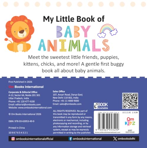My Little Book of Baby Animals Buggy Book | Puppies, Kittens, Chicks & More | Early Learning Animal Book for Toddlers Ages 1–3 | Educational Picture Book for Preschool Kids (Board book)