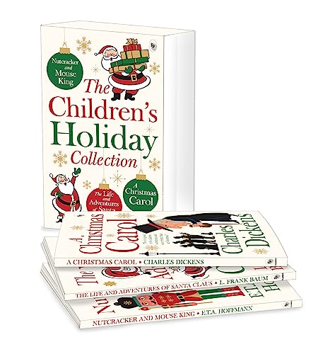 Children’s Holiday Collection Boxed Set (A Christmas Carol, The Life and Adventures of Santa Claus, Nutcracker and the Mouse King) Set of 3 Books (Paperback)
