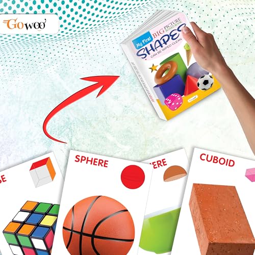 My First Big Picture Board Book Shapes : Montessori board book for kids, Engaging picture board books, Early learning board book for preschoolers, Board book for kids (Board book)