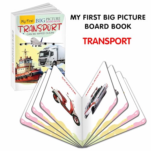 My First Big Picture Board Book Transport :- Kids early learning transport guide, Vehicle Names with Colourful Pictures, Colourful Early Learning for Kids (Board book)
