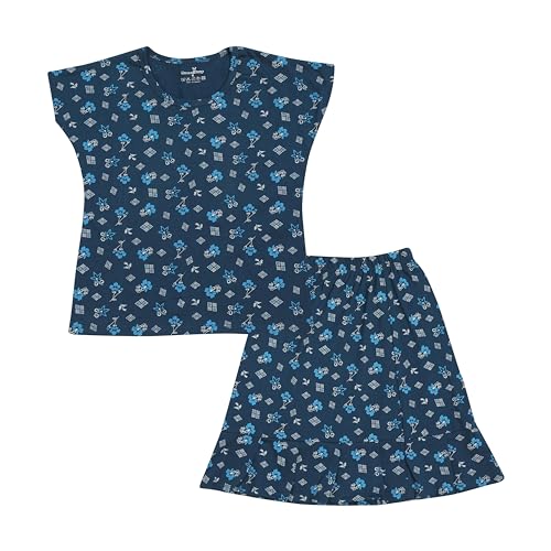 NammaBaby Girl Cotton Night Suit Tshirt Shorts Capri Pyjama Set - Multipacks (₹1,099.00 with 45 percent savings)