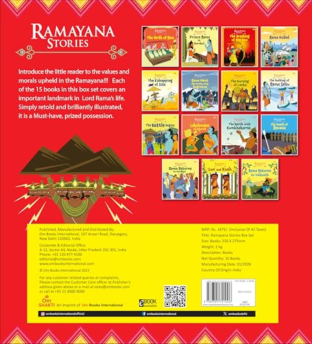Ramayana Stories for Children: Hindu Religion Story Book for kids | Indian Mythology, History & Folktales | Bedtime Stories | Tales from Hindu Mythology | Stories of Hindu Gods | 15-In-1 Book Pack (Paperback)