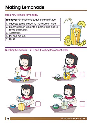 First Grade Activity Book: 320 Pages of Practice for Ages 6-7 – Reading, Phonics, Grammar, Science, Fun Puzzles, Geometry, Data Handling & More (Paperback)