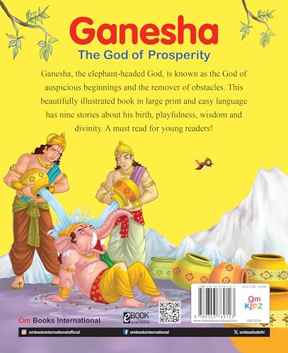 Ganesha: The God of Prosperity - Indian Mythology Illustrated Storybook for Children | Adventure Stories of Elephant Headed | Tales of Wisdom and Fun | Little Learners’ Hindu Mythology | Cultural & Mo (Paperback)