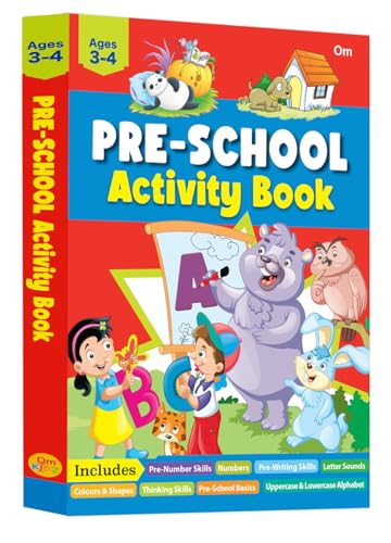 Preschool Activity Book: 320 Pages of Fun Learning Activities for Ages 3-4 – Letters, Alphabets, Numbers, Shapes, Colouring, Puzzles, Tracing & More (Paperback)